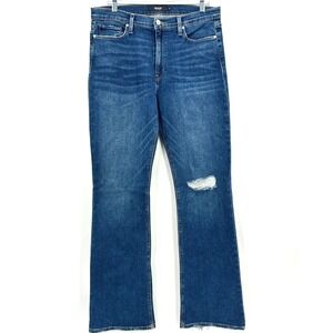 Hudson Barbara Jeans Women's Size 32 Blue Bootcut‎ Distressed Denim